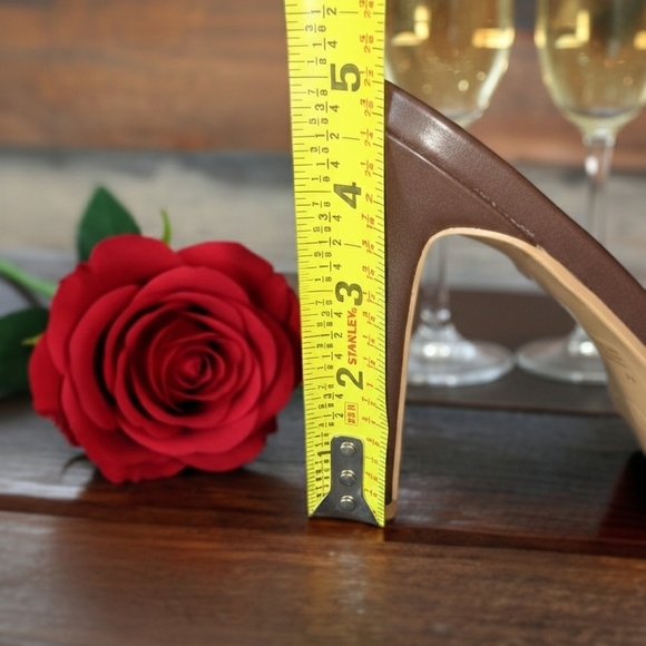 'Melrose' Chocolate Lovers Transparent Stiletto Heels - Picture 5 of 5